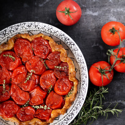 Tarte tatin à la tomate